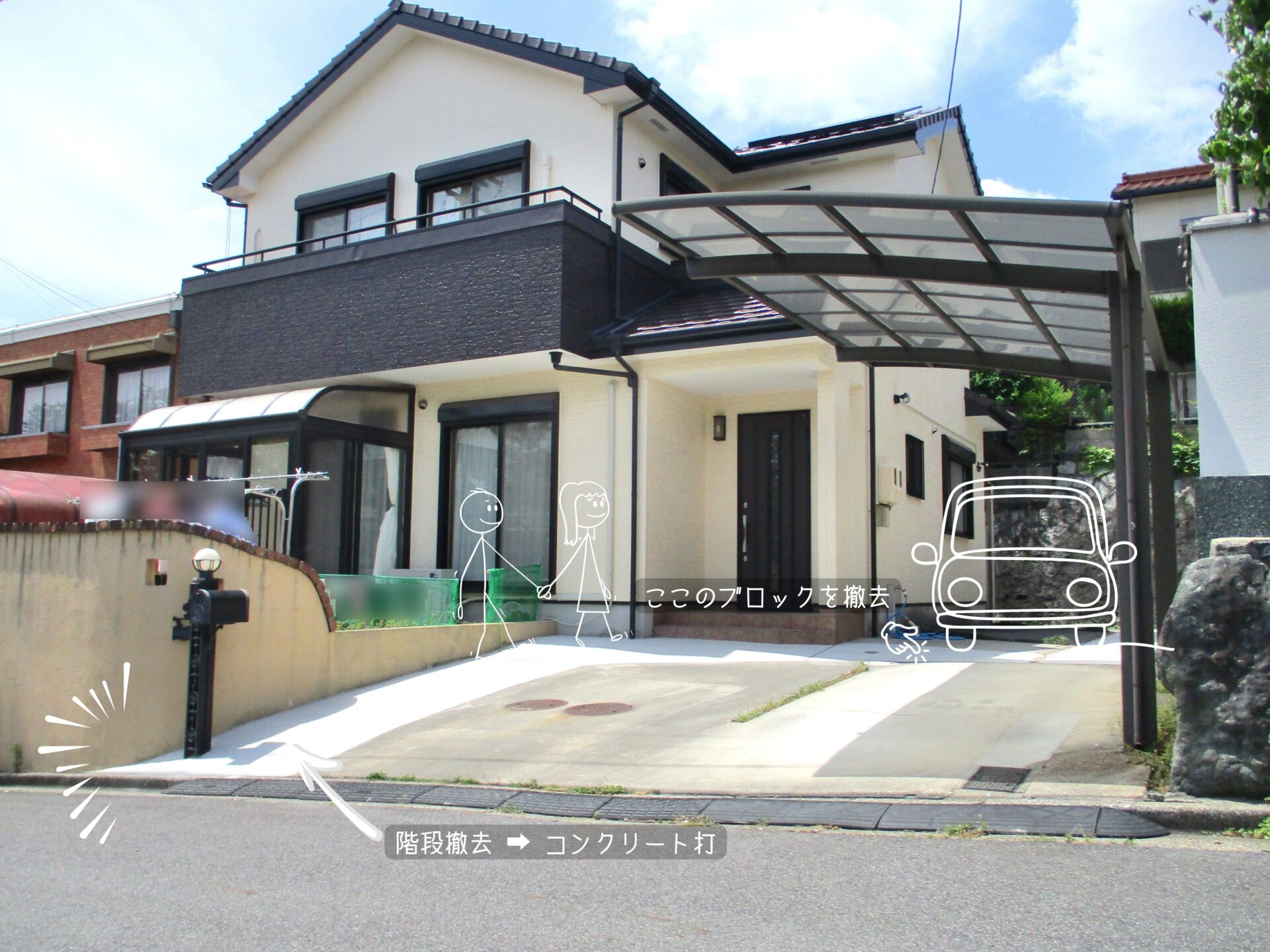 日進市｜Ａ様邸 車庫拡大工事