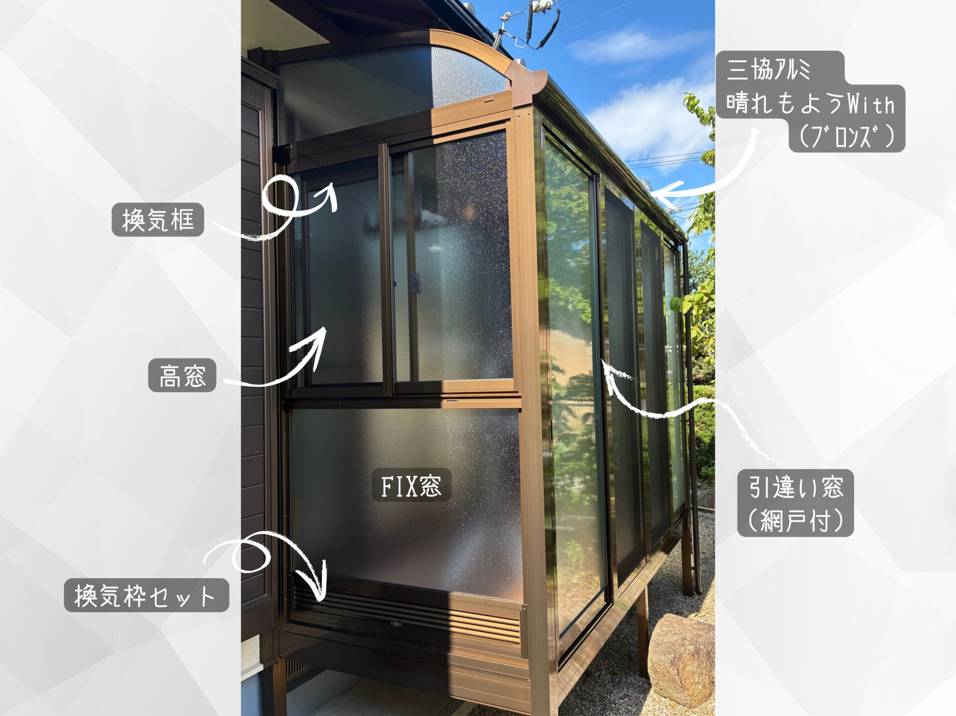 春日井市｜Ｋ様邸 サンルーム工事(庭リフォーム)
